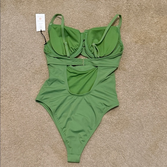 Shade & Shore Olive One-Piece Swimsuit - Picture 6 of 8